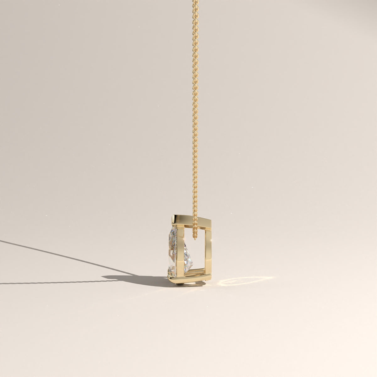 1ct Pear Lab-Grown Diamond Pendant Necklace – Rosalie