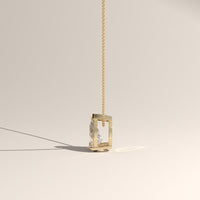 Yellow Gold 1ct Pear Lab-Grown Diamond Pendant Necklace – Rosalie, view 4 — Verasah