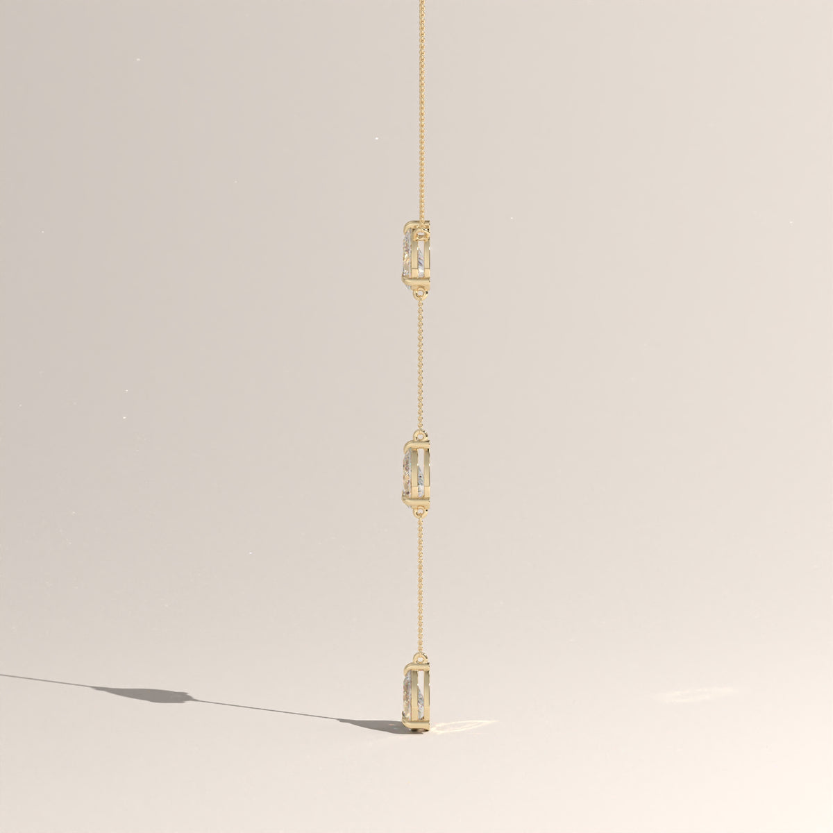 3ct TW Pear Lab-Grown Diamond Lariat Necklace – Clara