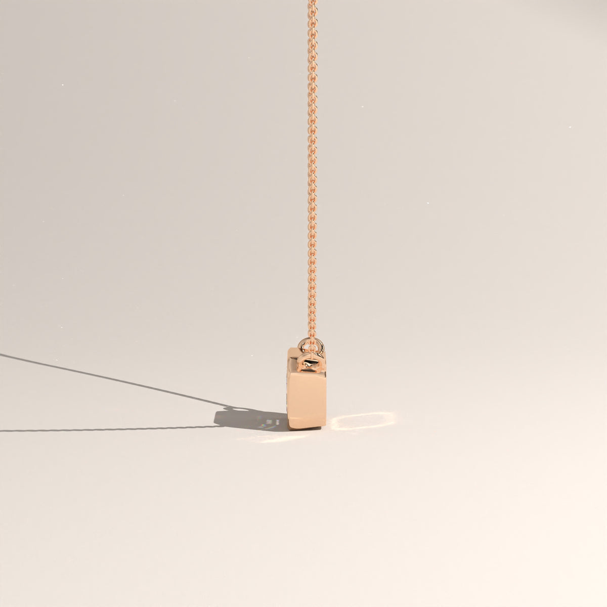 1ct Emerald Cut Lab-Grown Diamond Bezel Necklace – Harper
