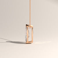 Rose Gold 1ct Marquise Lab-Grown Diamond Pendant Necklace – Vivienne, view 4 — Verasah