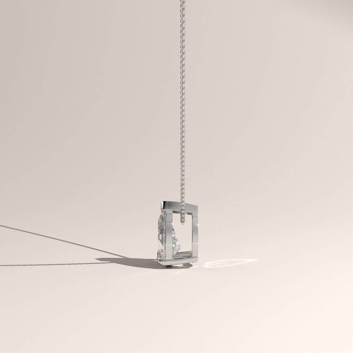1ct Pear Lab-Grown Diamond Pendant Necklace – Rosalie