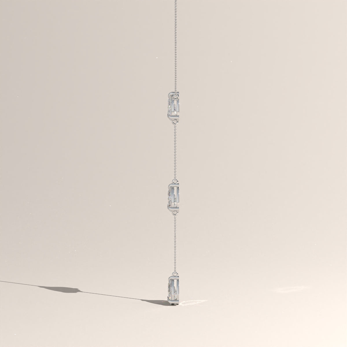3ct TW Pear Lab-Grown Diamond Lariat Necklace – Clara