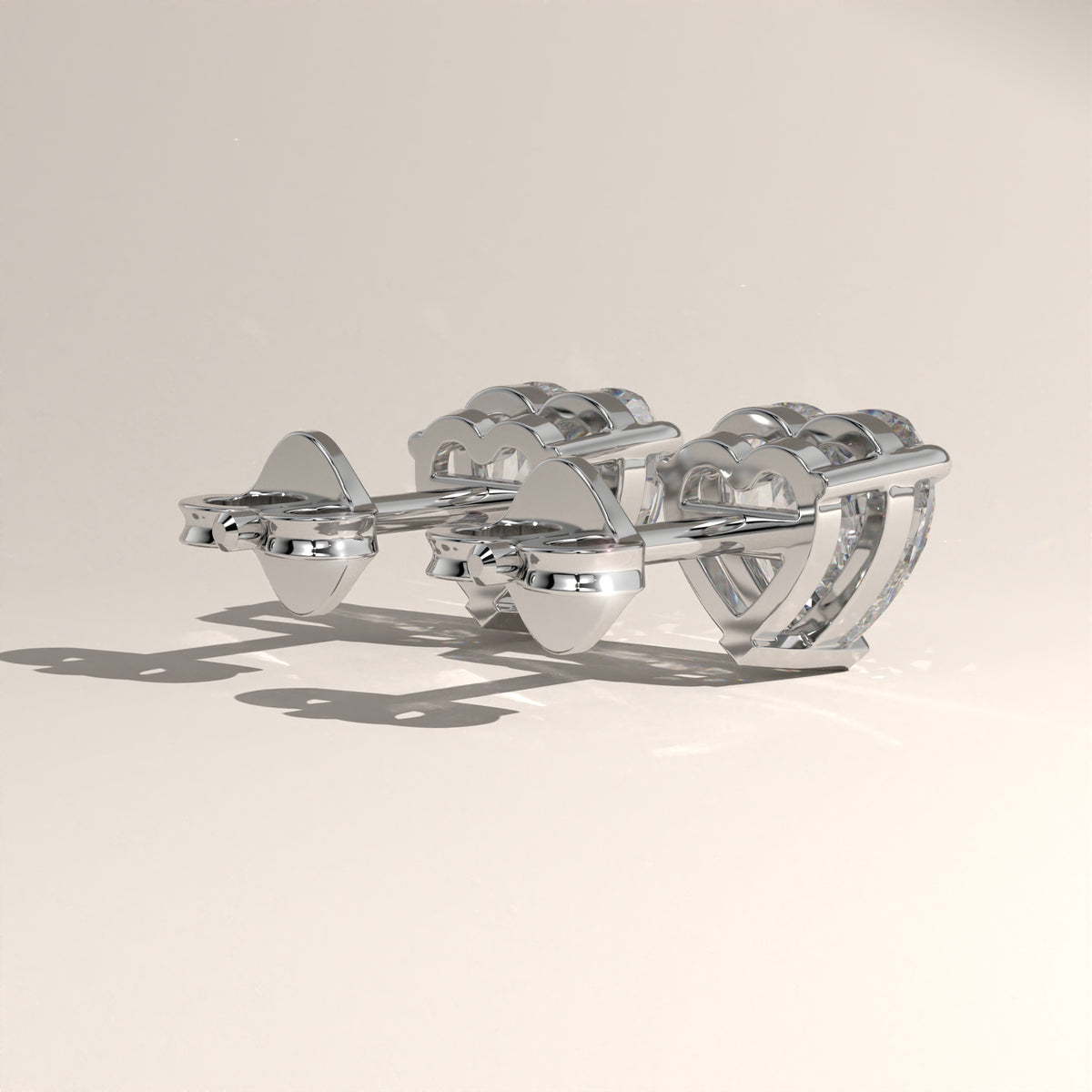 1.5ct TW Heart Lab-Grown Diamond Stud Earrings – Amara