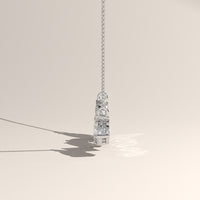 White Gold 1.77ct TW Mixed Shape Lab-Grown Diamond Bar Necklace – Phoebe, view 4 — Verasah
