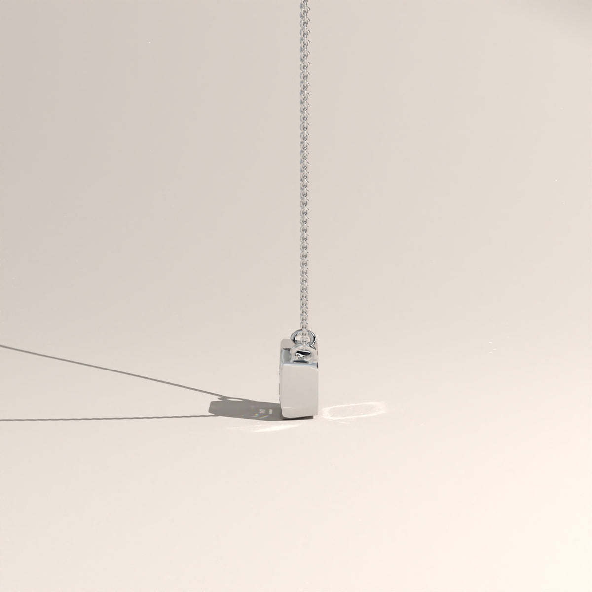 1ct Emerald Cut Lab-Grown Diamond Bezel Necklace – Harper