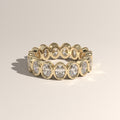 3.4ct TW Oval Lab-Grown Diamond Bezel Eternity Band – Kiara