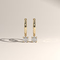 Round Lab-Grown Diamond Drop Huggie Earrings – Lucia