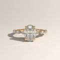 2ct Oval Lab-Grown Diamond Engagement Ring with Marquise Diamond Band – Laurel