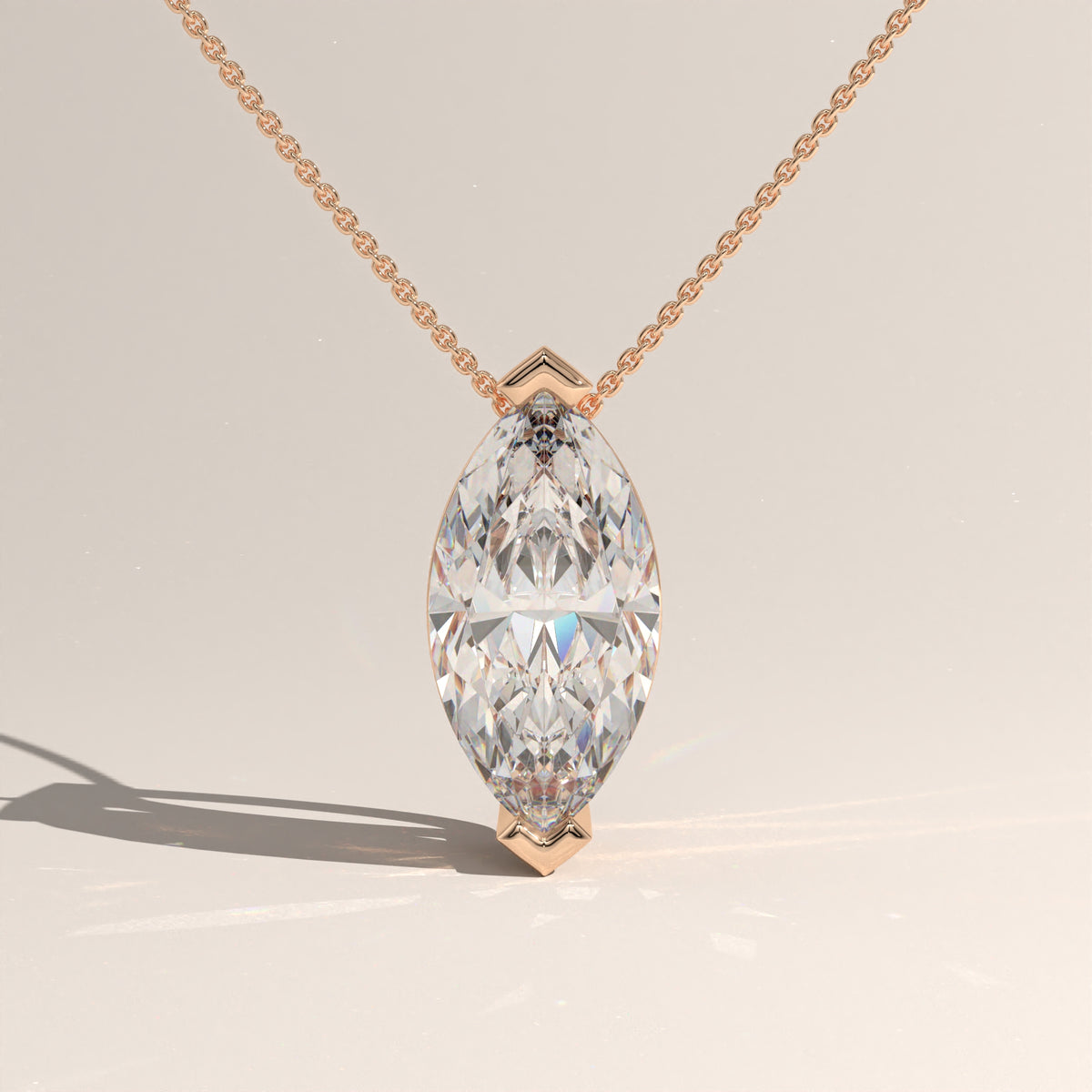 1ct Marquise Lab-Grown Diamond Pendant Necklace – Vivienne