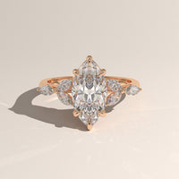 Rose Gold 2.35ct Marquise Lab-grown Diamond Engagement Ring - Vera — Verasah