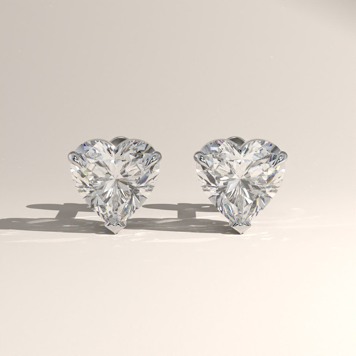 1.5ct TW Heart Lab-Grown Diamond Stud Earrings – Amara