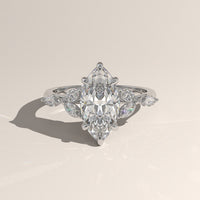 White Gold 2.35ct Marquise Lab-grown Diamond Engagement Ring - Vera — Verasah