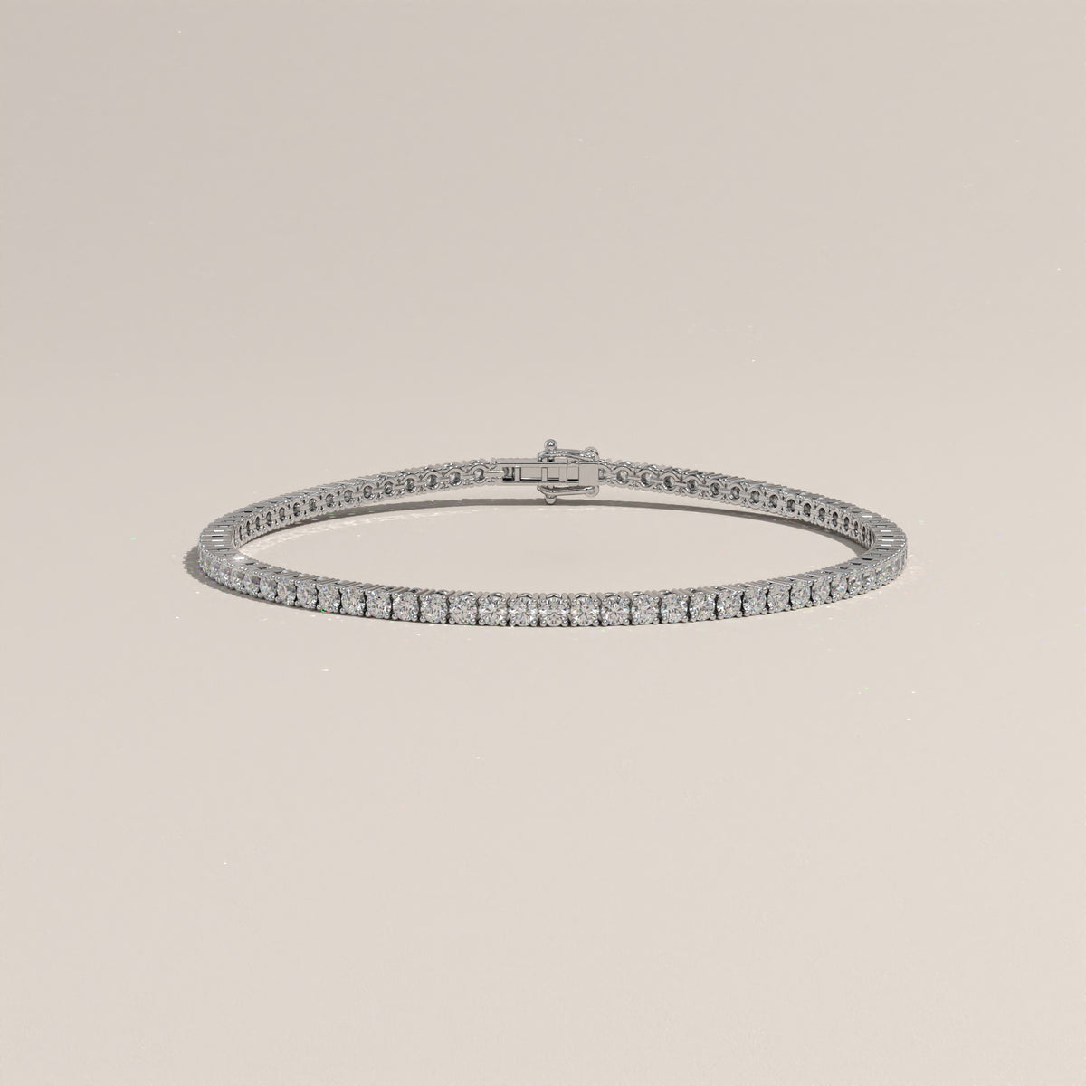 3ct TW Round Lab-Grown Diamond Tennis Bracelet – Violet