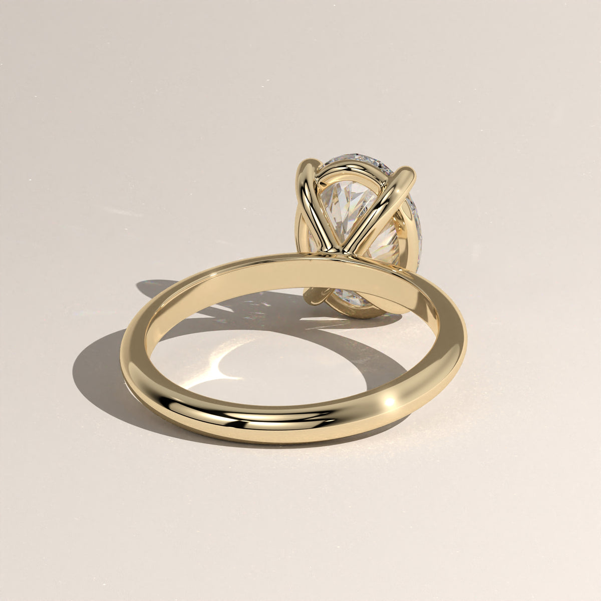 2ct Oval Lab-Grown Diamond Solitaire Engagement Ring – Adele