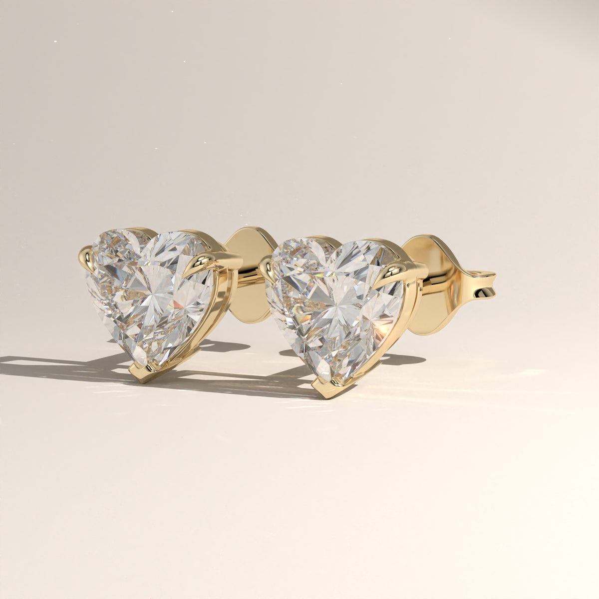 1.5ct TW Heart Lab-Grown Diamond Stud Earrings – Amara