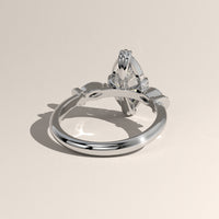 White Gold 2.22ct Marquise Lab-Grown Diamond Three Stone Ring - Maha, view 4 — Verasah