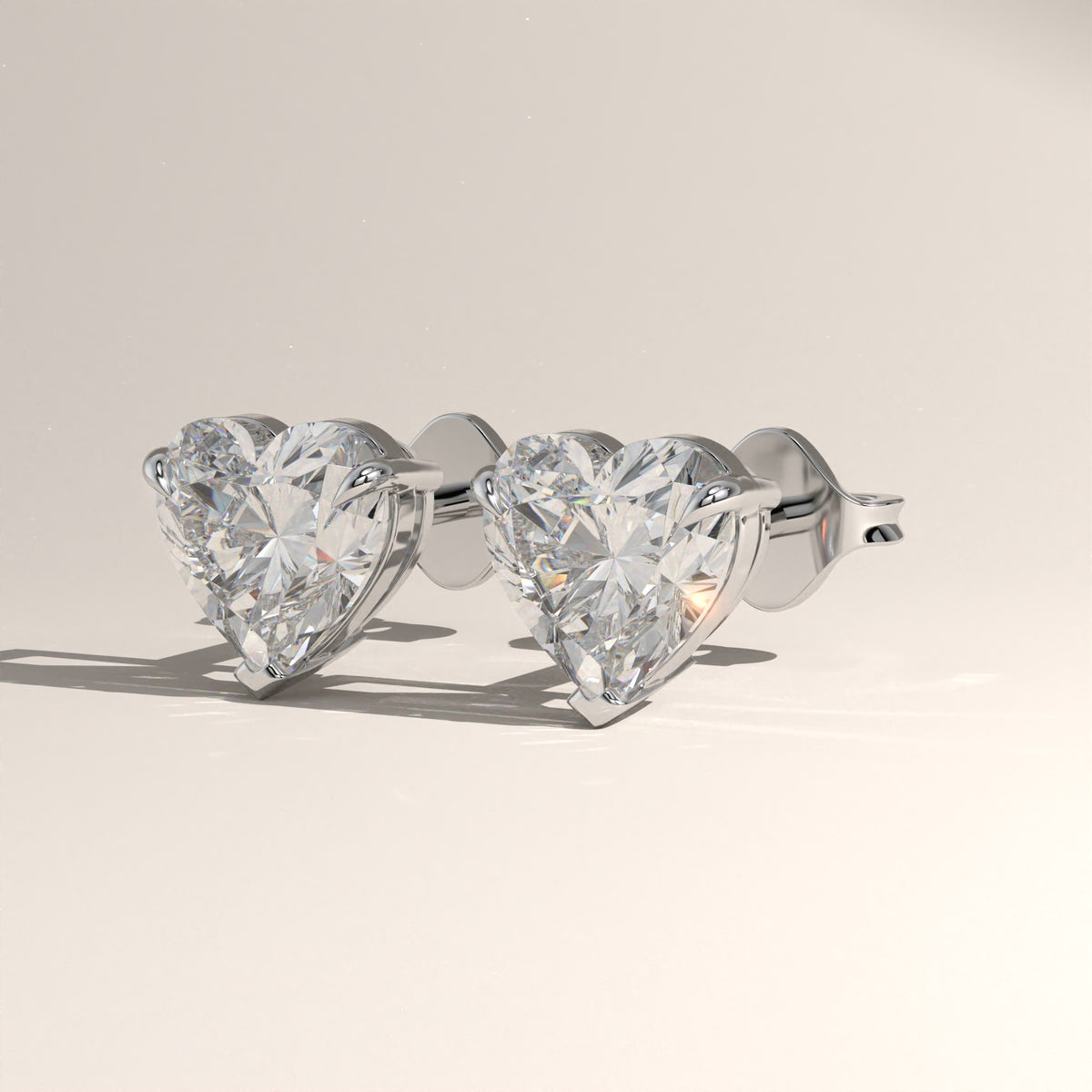 1.5ct TW Heart Lab-Grown Diamond Stud Earrings – Amara