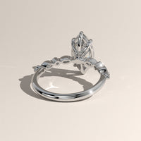 White Gold 2ct Marquise Lab-Grown Diamond Five Stone Engagement Ring – Selene, view 4 — Verasah