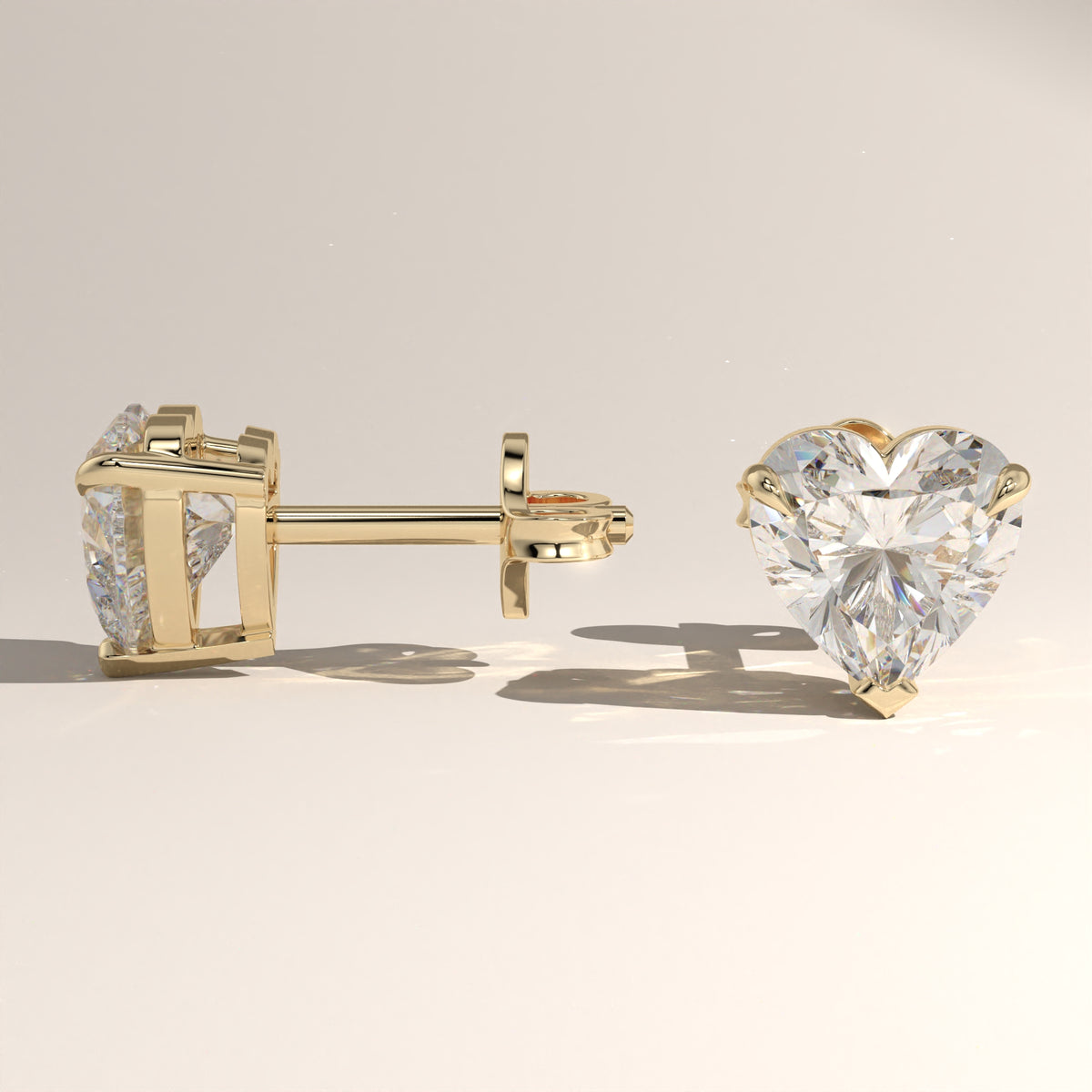 1.5ct TW Heart Lab-Grown Diamond Stud Earrings – Amara