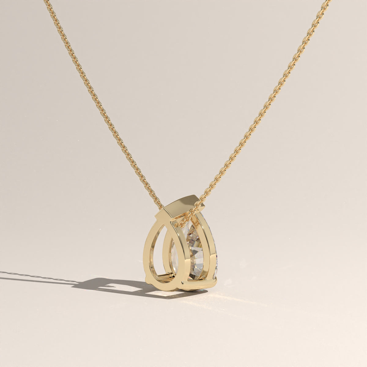 1ct Pear Lab-Grown Diamond Pendant Necklace – Rosalie
