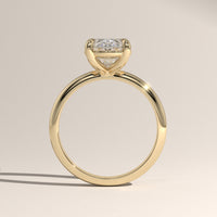 Yellow Gold 2ct Oval Lab-Grown Diamond Solitaire Engagement Ring – Adele, view 3 — Verasah