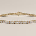 3ct TW Round Lab-Grown Diamond Tennis Bracelet – Violet
