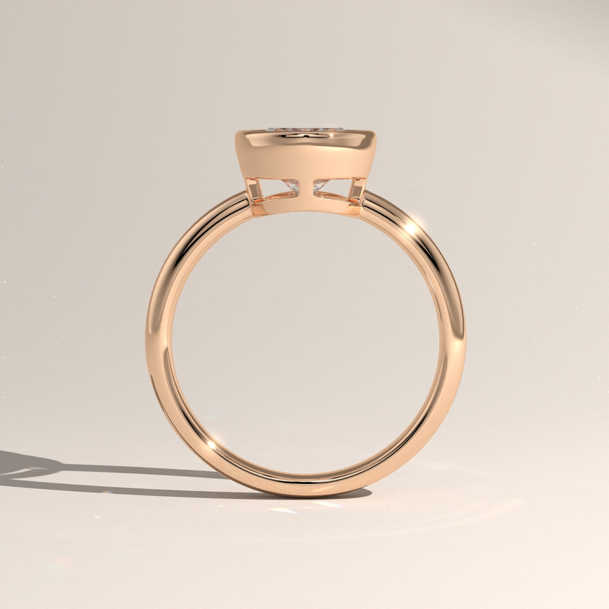 2.3ct Oval Lab-Grown Diamond Bezel Solitaire Engagement Ring – Carrie