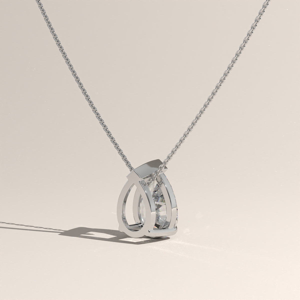 1ct Pear Lab-Grown Diamond Pendant Necklace – Rosalie