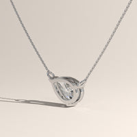 White Gold 1ct East-West Pear Lab-Grown Diamond Necklace – Iris, view 4 — Verasah