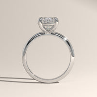 White Gold 2ct Oval Lab-Grown Diamond Solitaire Engagement Ring – Adele, view 3 — Verasah