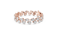 26.52ct TW Pear Lab-Grown Diamond Tennis Bracelet in Rose Gold — Verasah fine jewellery