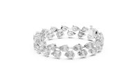 26.52ct TW Pear Lab-Grown Diamond Tennis Bracelet in White Gold — Verasah fine jewellery