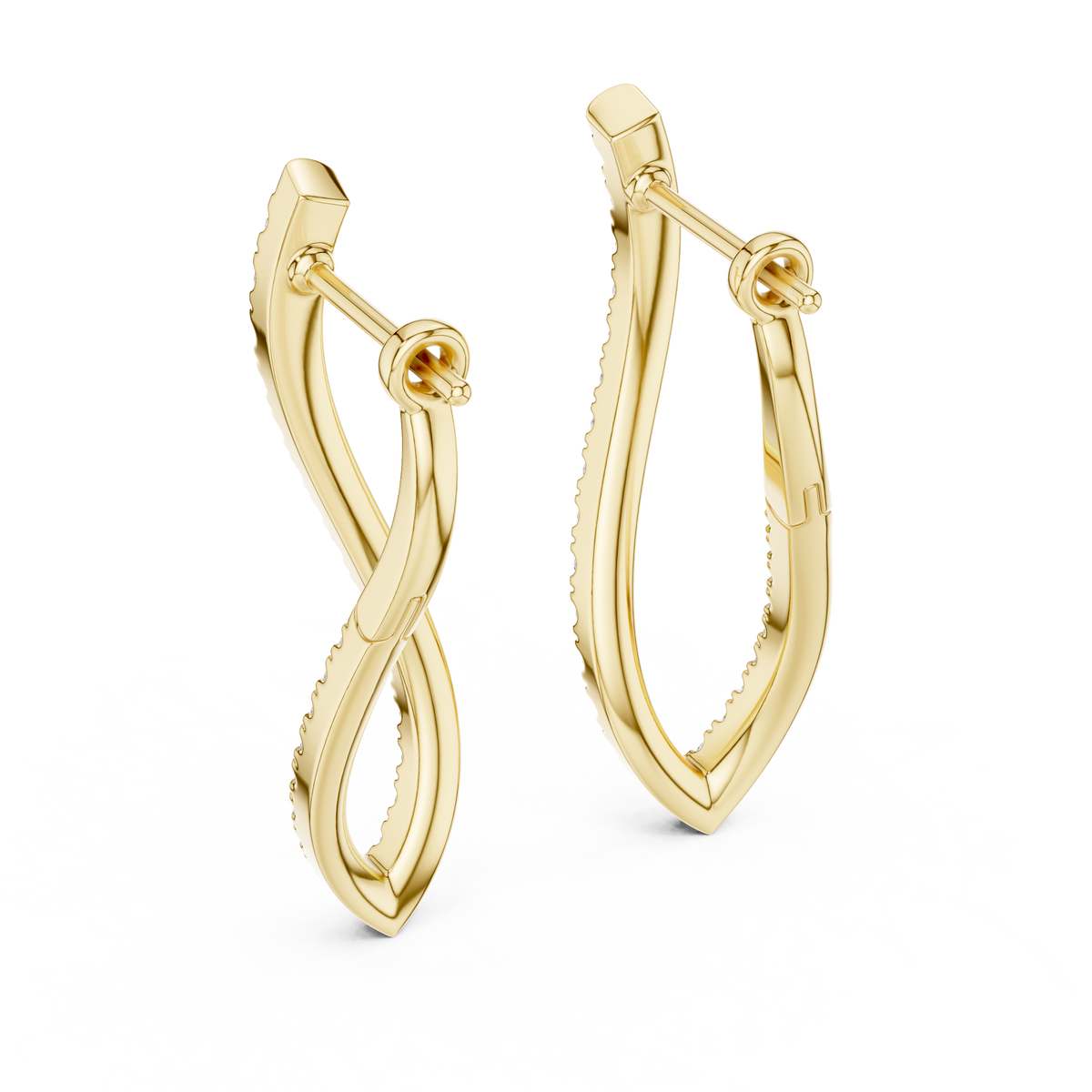 1.62ct TW Round Lab-Grown Diamond Drop Earrings
