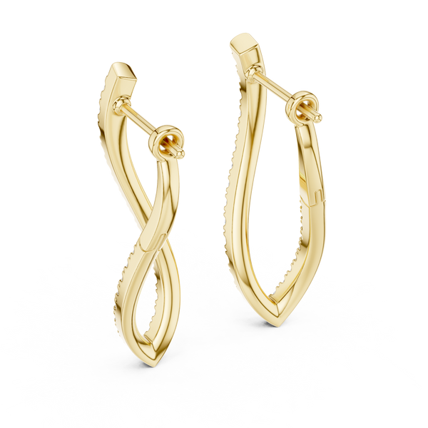 1.62ct TW Round Lab-Grown Diamond Drop Earrings