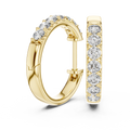 0.70ct TW Round Lab-Grown Diamond Hoop Earrings