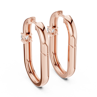 0.39ct TW Round Lab-Grown Diamond Ear Climbers in Rose Gold — Verasah fine jewellery