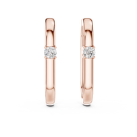 0.39ct TW Round Lab-Grown Diamond Ear Climbers in Rose Gold — Verasah fine jewellery