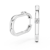 0.39ct TW Round Lab-Grown Diamond Ear Climbers in White Gold — Verasah fine jewellery