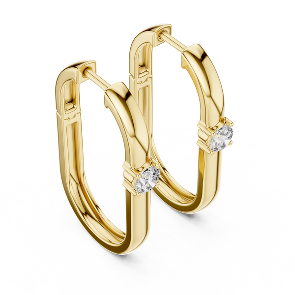 0.39ct TW Round Lab-Grown Diamond Ear Climbers