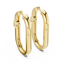 0.39ct TW Round Lab-Grown Diamond Ear Climbers in Yellow Gold — Verasah fine jewellery