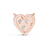 0.36ct TW Round Lab-Grown Diamond Heart Cluster Pendant Necklace in Rose Gold — Verasah fine jewellery