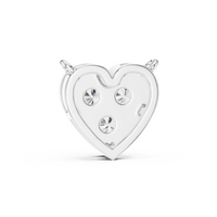 0.36ct TW Round Lab-Grown Diamond Heart Cluster Pendant Necklace in White Gold — Verasah fine jewellery