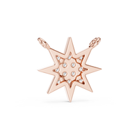 0.17ct TW Round Lab-Grown Diamond Star Cluster Pendant Necklace in Rose Gold — Verasah fine jewellery