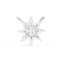 0.17ct TW Round Lab-Grown Diamond Star Cluster Pendant Necklace in White Gold — Verasah fine jewellery