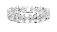 14.05ct TW Marquise and Round Lab-Grown Diamond Bracelet — En Fleur in White Gold — Verasah fine jewellery