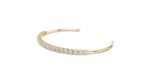 2.3ct TW Round Lab-Grown Diamond Cuff Bangle in Yellow Gold — Verasah fine jewellery