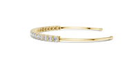 2.3ct TW Round Lab-Grown Diamond Cuff Bangle in Yellow Gold — Verasah fine jewellery