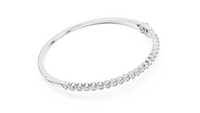 1.98ct TW Round Lab-Grown Diamond Hinged Bangle in White Gold — Verasah fine jewellery