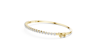 1.98ct TW Round Lab-Grown Diamond Hinged Bangle in Yellow Gold — Verasah fine jewellery